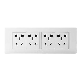 德力西118型开关插座多孔家用十二孔厨房三插位9孔十五孔面板暗装