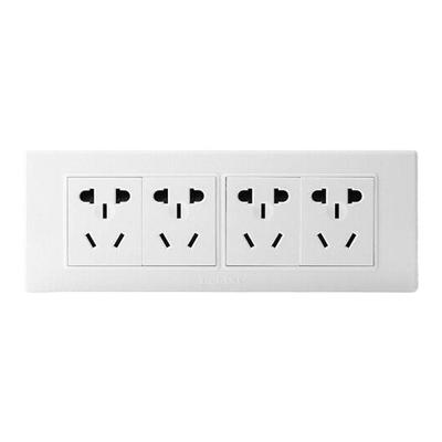 德力西118型开关插座家用十二孔