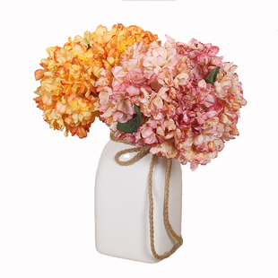 仿真花绣球花 仿真花轻奢干花花束摆件客厅 防真的花假花拍照道具