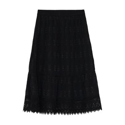 显瘦百搭双层蕾丝半身裙