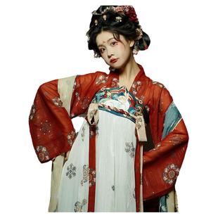 唐制汉服女成人【鎏金夜宴】原创正品春唐制汉服齐胸襦裙学生古装