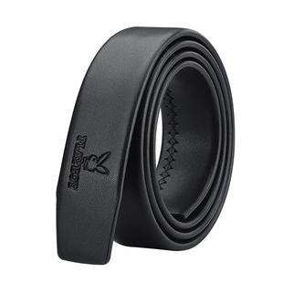 花花公子无头男士皮带不带头新款腰带男款带条自动扣真皮裤带带身