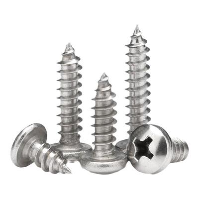 304不锈钢十字圆头自攻钉