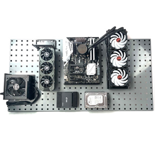 开放式洞洞板壁挂机箱主板显卡电源硬盘水冷排支架地板定制DIY
