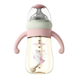 小袋鼠ppsu带手柄吸管婴儿奶瓶