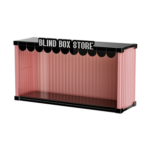 盲盒收纳展示架防尘手办收纳柜大号labubu娃娃泡泡玛特摆件展示盒