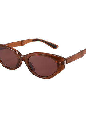 超轻便携可折叠复古猫眼近视墨镜