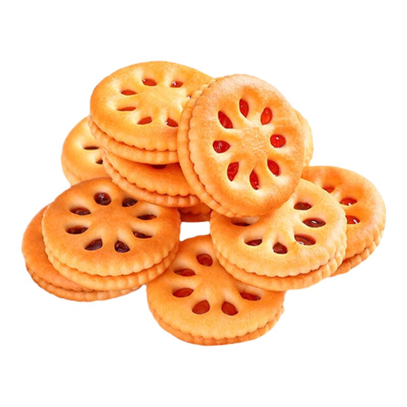 果酱夹心饼干早餐网红休闲食品