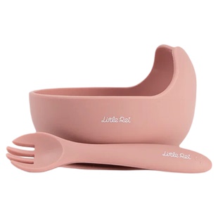 little rei 儿童吸盘碗餐具勺子宝宝辅食碗防摔食品级硅胶餐碗