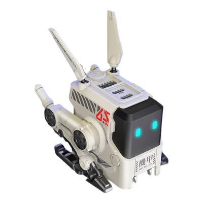 重力星球65W狗氮黑武士机甲风氮化鎵快充充电器高颜值送男生礼物充电器套装type-c三合一充电站