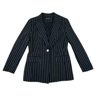 柏媛条纹西装套装正式场合讲师高级感秋冬款高端女神范职业三件套