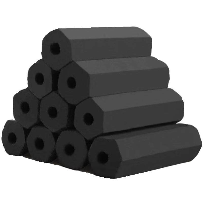 10kg/箱5kg/箱炬旺六角炭户外家用烧烤炭现货桃心碳