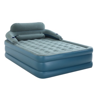 阿尔法充气床家用双人气垫床三层加厚加高充气床垫户外露营靠背床