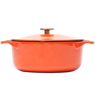 归禾器多巴胺染金系列白珐琅铸铁炖锅搪瓷家用微压电磁炉通用汤锅