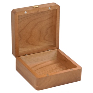 实木高级小众绝美首饰盒小型方形收纳盒木质手饰盒送朋友闺蜜定制