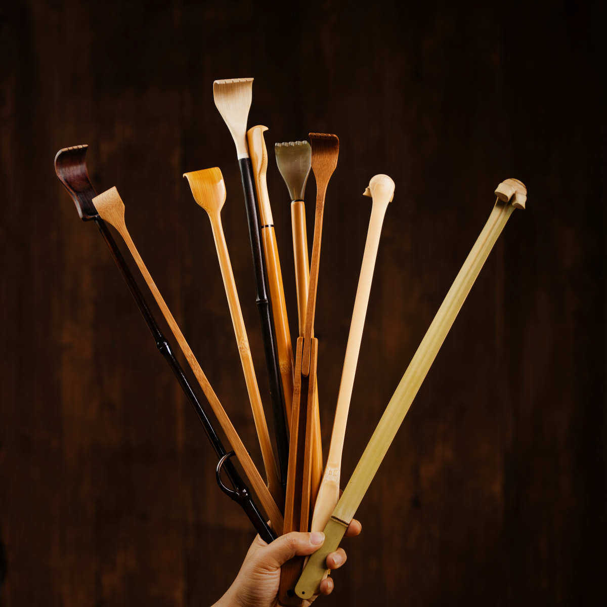 竹子痒痒挠不求人背部抓痒器实心竹精抛光后背挠痒老头乐抓背神器