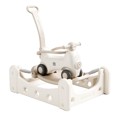 哈比树多功能蹦床摇马手推车