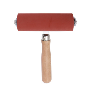 汇优美版画滚红滚版画材料拓包钢珠马莲木磨菇拓印橡胶初学者创作