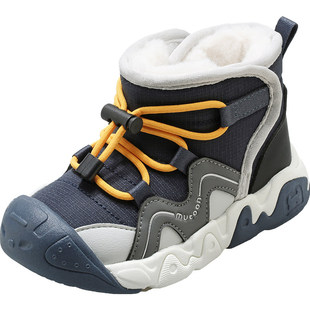 牧童童鞋雪地靴男童2025冬季新款户外大棉鞋加厚保暖防寒女童鞋子