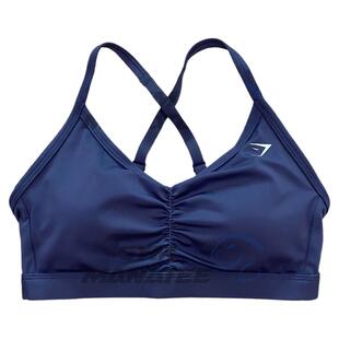 现货GYMSHARK女RUCHED BRA速干专业健身瑜伽训练举铁运动文胸背心