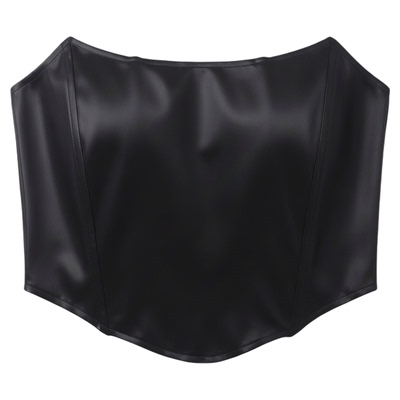 性感紧身裹胸一字领上衣