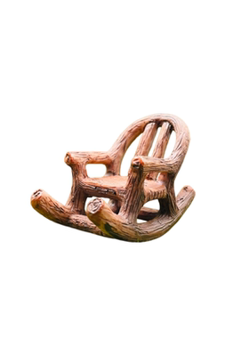 创意森系仿真摇椅苔藓多肉摆件