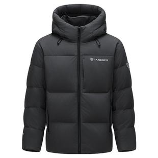 坦博尔2025秋冬新款运动羽绒服男款保暖显瘦百搭短款连帽外套加厚