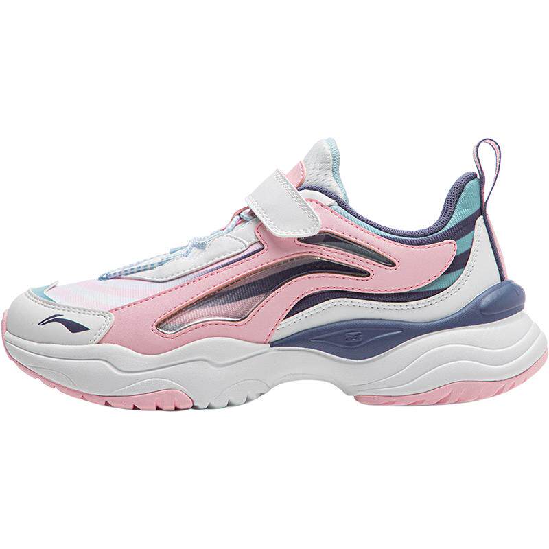 大极光|李宁女孩运动鞋2026新款女童鞋男儿童网面透气网鞋老爹鞋