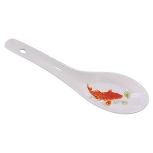 陶瓷长柄汤勺家用砂锅勺粘料碟餐厅火锅汤锅汤勺子盛粥汤匙调味碟