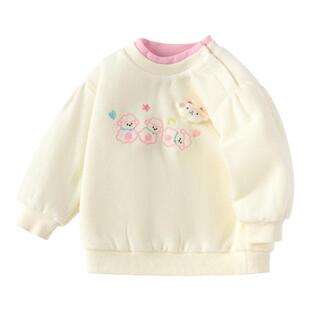 巴拉巴拉童装宝宝打底衫T恤女童上衣秋冬款亲肤舒适可爱甜美时尚