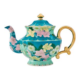 T2 Tea 澳洲代购直邮 华丽精细骨瓷茶壶（高壶）附茶漏 1100ml