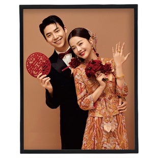 哑光照片定制摆台婚纱照定制相框摆台铝合金相框艺术照片定制