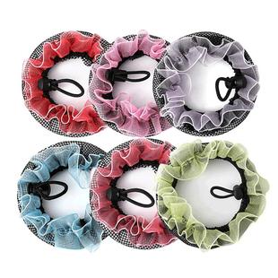 儿童舞蹈发网女盘头发网兜女童盘发扎头丸子头头饰花苞头神器发饰