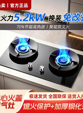 樱花帝王燃气灶家用双灶煤气灶炉液化气灶具猛火天然气台式嵌入式