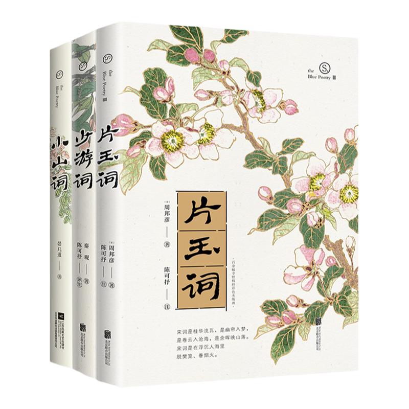 小山词少游词片玉词全套全集正版书籍全3册 何处话芳华赴一场宋词之约 穿越千年的宋词风流婉转一眼沉醉句句倾心中国古诗词赏析