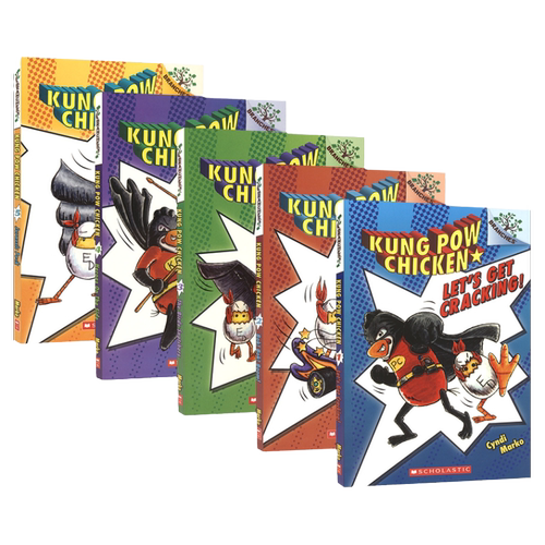 Kung Pow Chicken 01-05 学乐大树系列 宫保鸡丁侠5册套装 儿童课外英语漫画读物 桥梁书 初级章节书 6-9岁 英文原版进口
