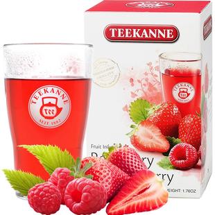 Teekanne德国进口草莓覆盆子水果茶花果茶洛神花茶袋泡茶