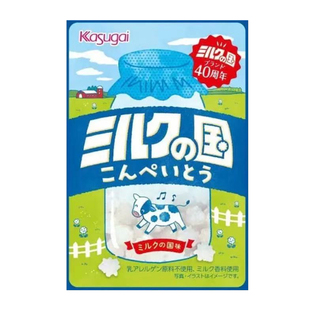 日本进口春日井金平糖牛乳味金米星星硬糖儿童怀旧冰糖休闲零食