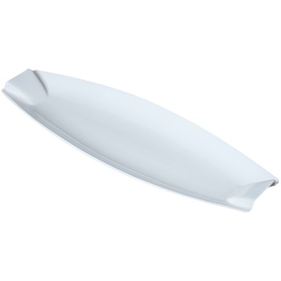 大号长条鱼盘长江白鱼鲥鱼盘子翘嘴白条专用特色蒸鱼盘酒店长方盘