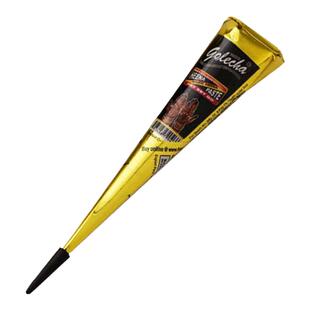 暂时性手绘纹身膏持久黑色HENNA TATTOO25克彩绘海娜膏送绘画模板