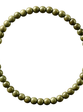 五行补缺金木水火土绿檀手串