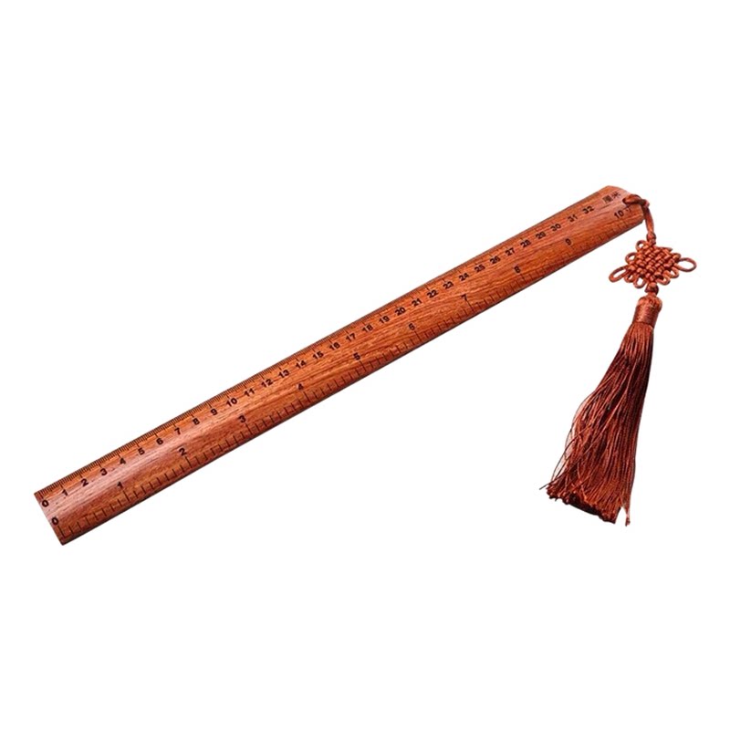 仙品轩缅甸花梨加厚多功能尺子