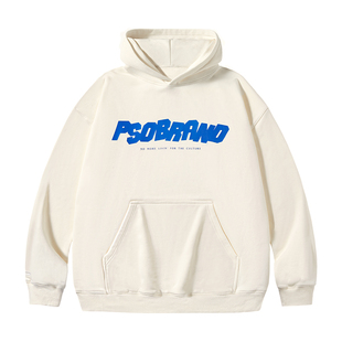 PSO Brand男装女装套头连帽卫衣加绒宽松潮牌帽衫情侣装外套秋冬