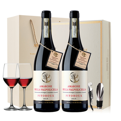 【自营】意大利原瓶进口DOCG阿玛罗尼干红葡萄酒金奖红酒礼盒装