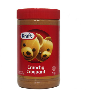 加拿大直邮KRAFT卡夫花生酱沙拉酱美味丝滑颗粒早餐零食1000g包邮