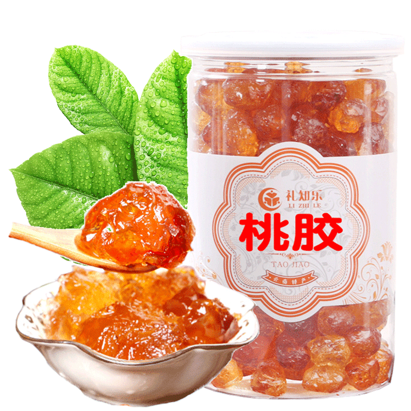 无杂质桃胶1000g精选食用一年量