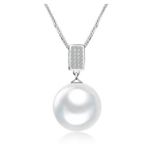 LAPRAFANY吉尔德天然海水维纳斯澳白珍珠吊坠项链18K金单颗项坠