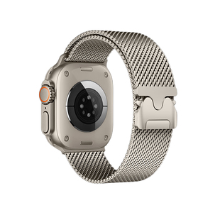 清歌适用ApplewatchUltra3表带iWatch11苹果S11手表带S10米兰S9尼斯金属AppleWatch Ultra2男iWatchS磁吸运动