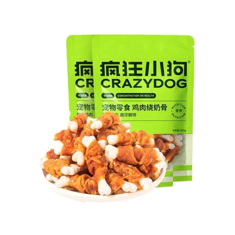 疯狂小狗宠物狗狗零食磨牙棒骨头