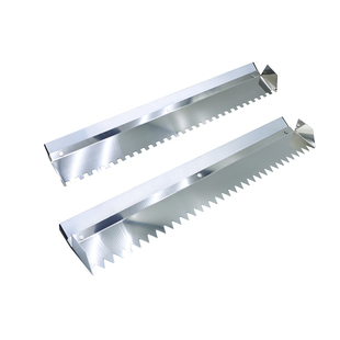 锯齿抹灰刀不锈钢带齿瓷砖铺砖加长抹子泥瓦工抹泥刀刮浆拉槽神器